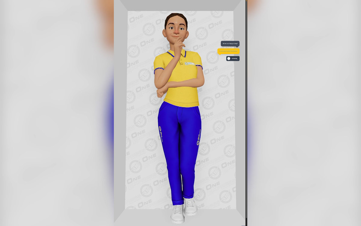 One Express goes on TV with the AI avatar Only One